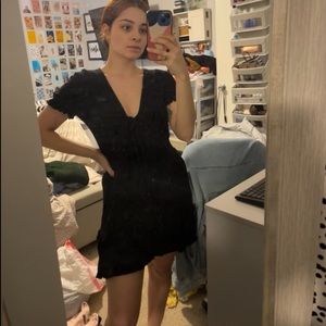 Black mini dress